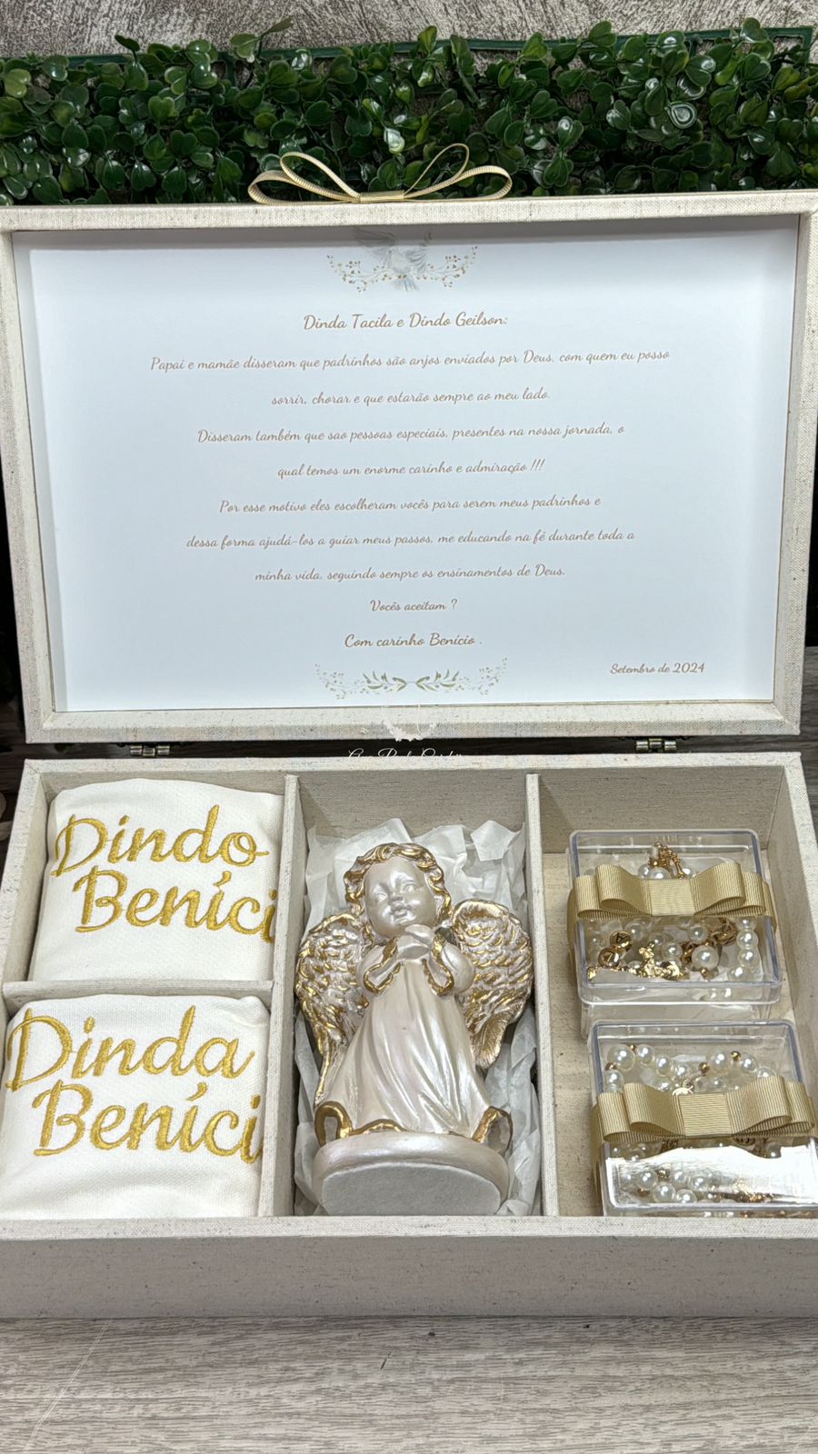 Kit Benici anjinho dourado